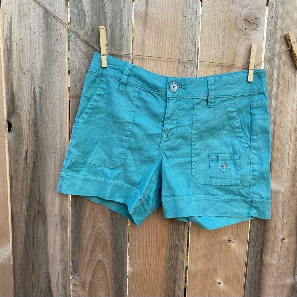 Level 99 Anthropologie Linen Blend Shorts size 27